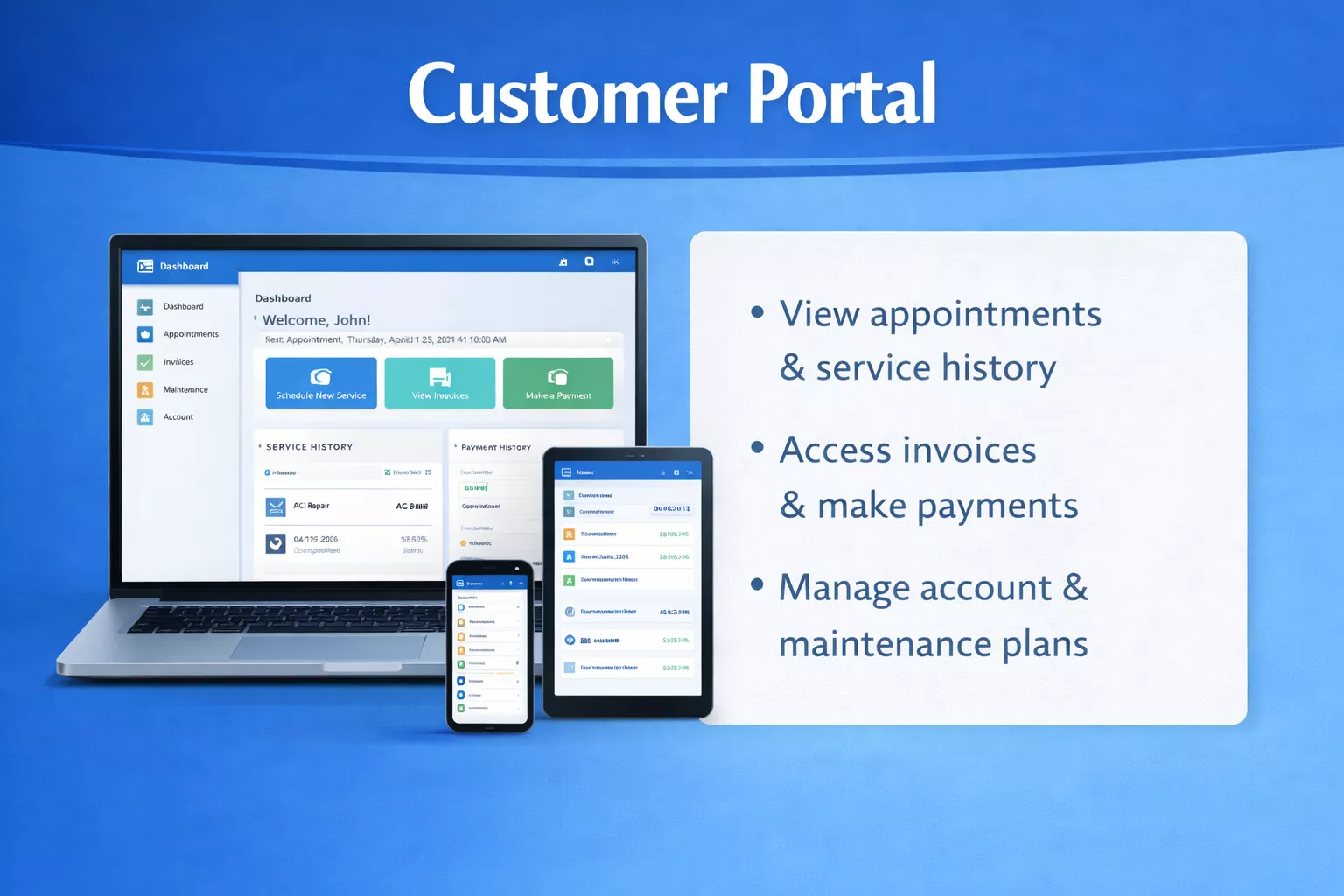 HVAC Customer Portal Advanced Service Company LLC