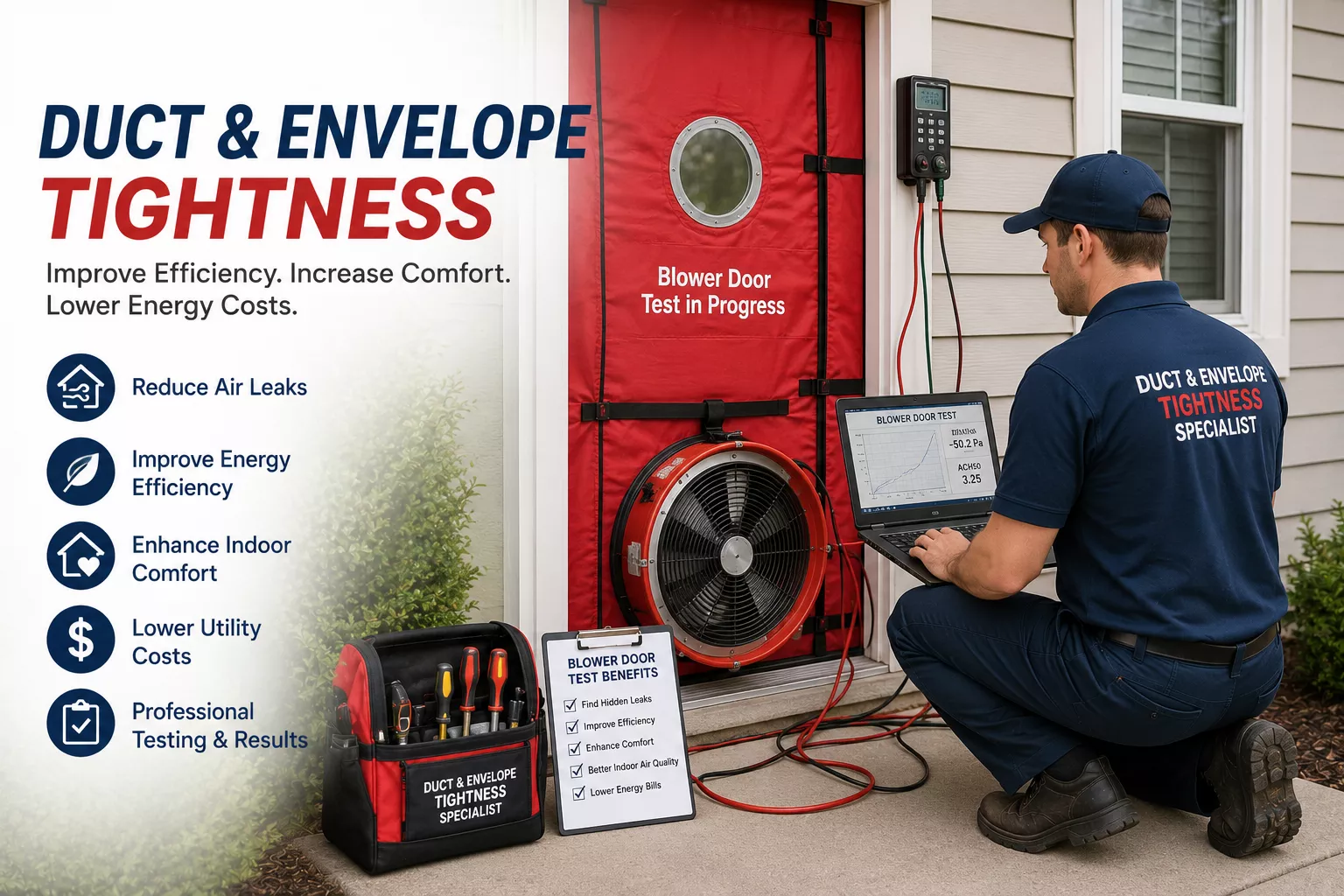 Duct & Envelope Tightness Testing in North Alabama