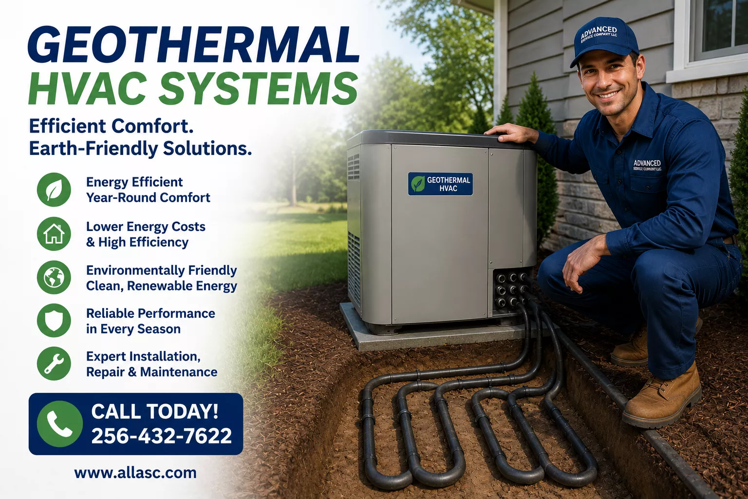 Geothermal HVAC Systems in North Alabama