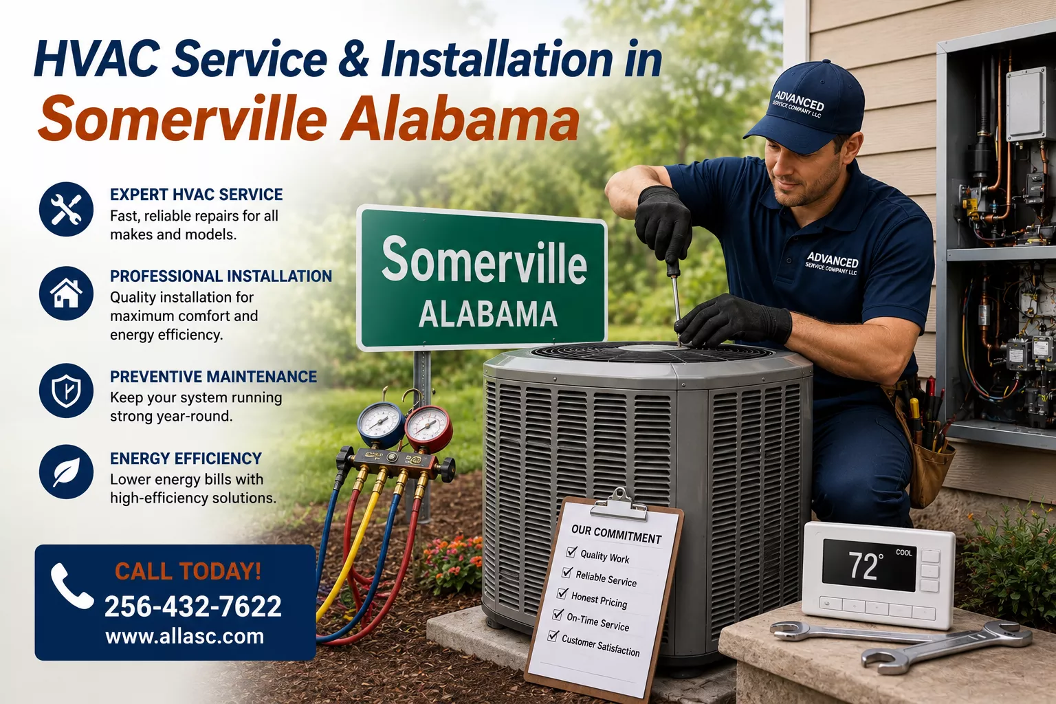 HVAC Service & Installation in Somerville, Alabama